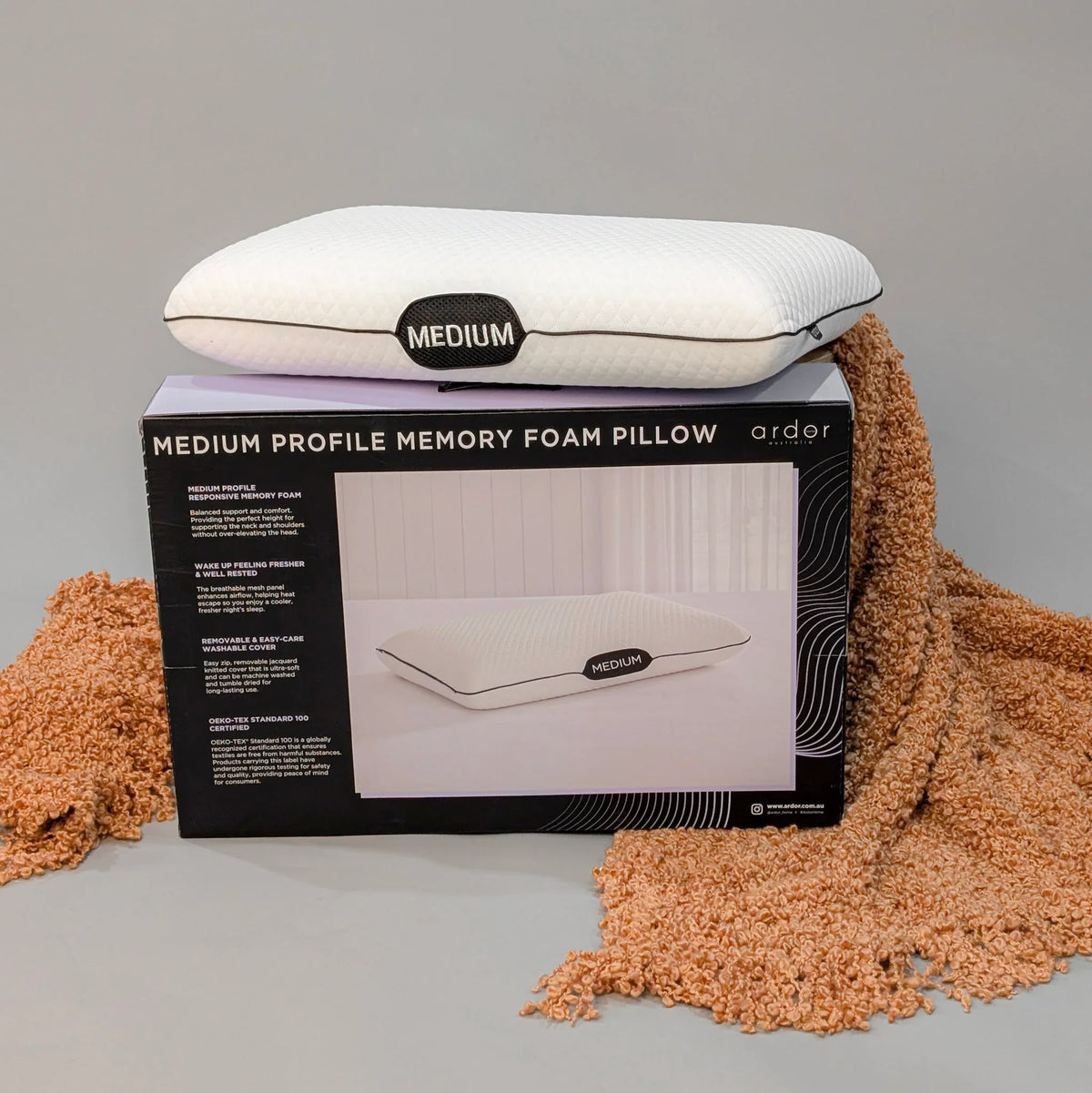 ARDOR Balance Medium 2.0 Memory Foam Pillow