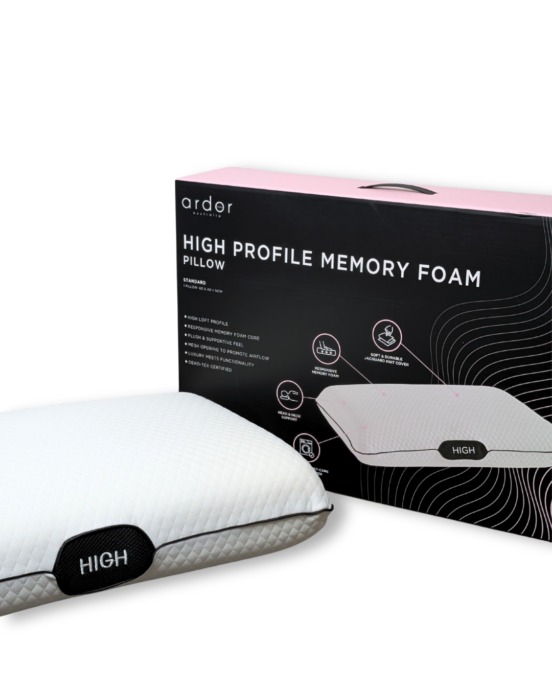 ARDOR Balance High 3.0 Memory Foam Pillow