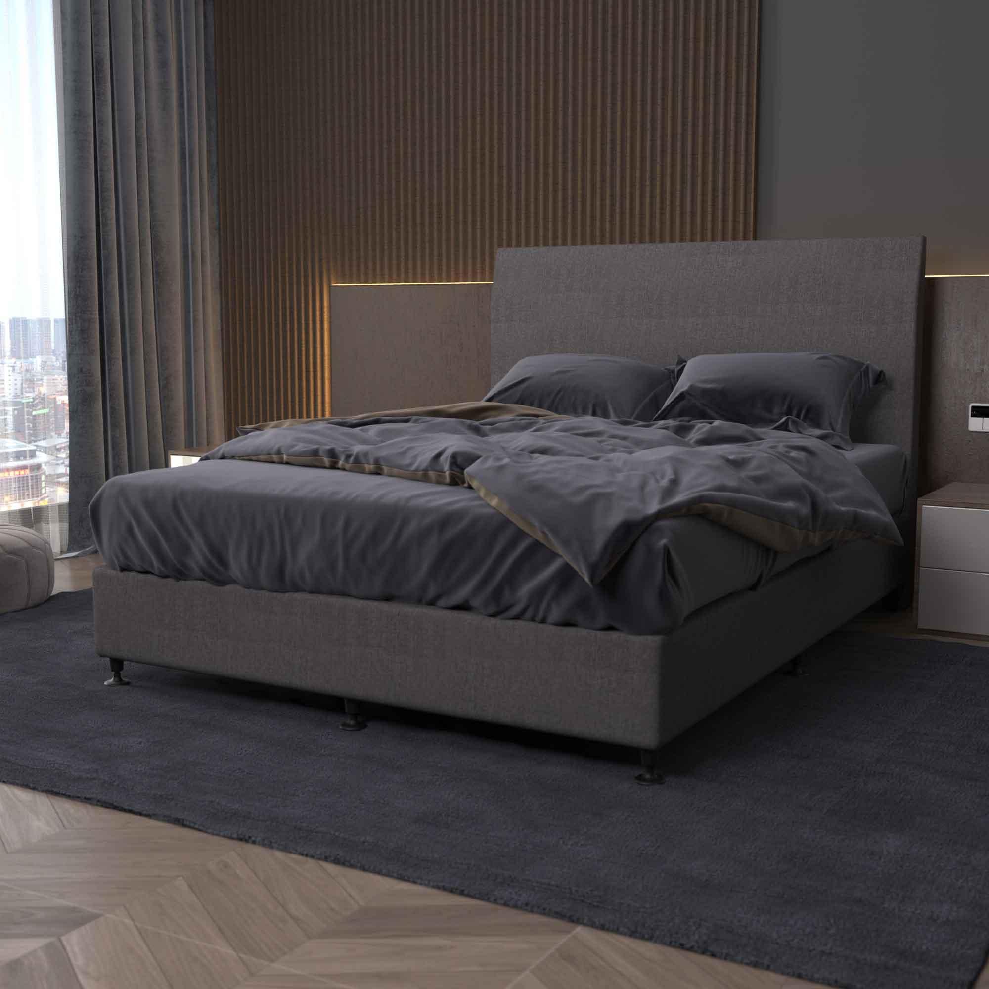 Bedhead & Bed Base Bundle (Activ8 Base - Dark Grey) - Mattress Crafters