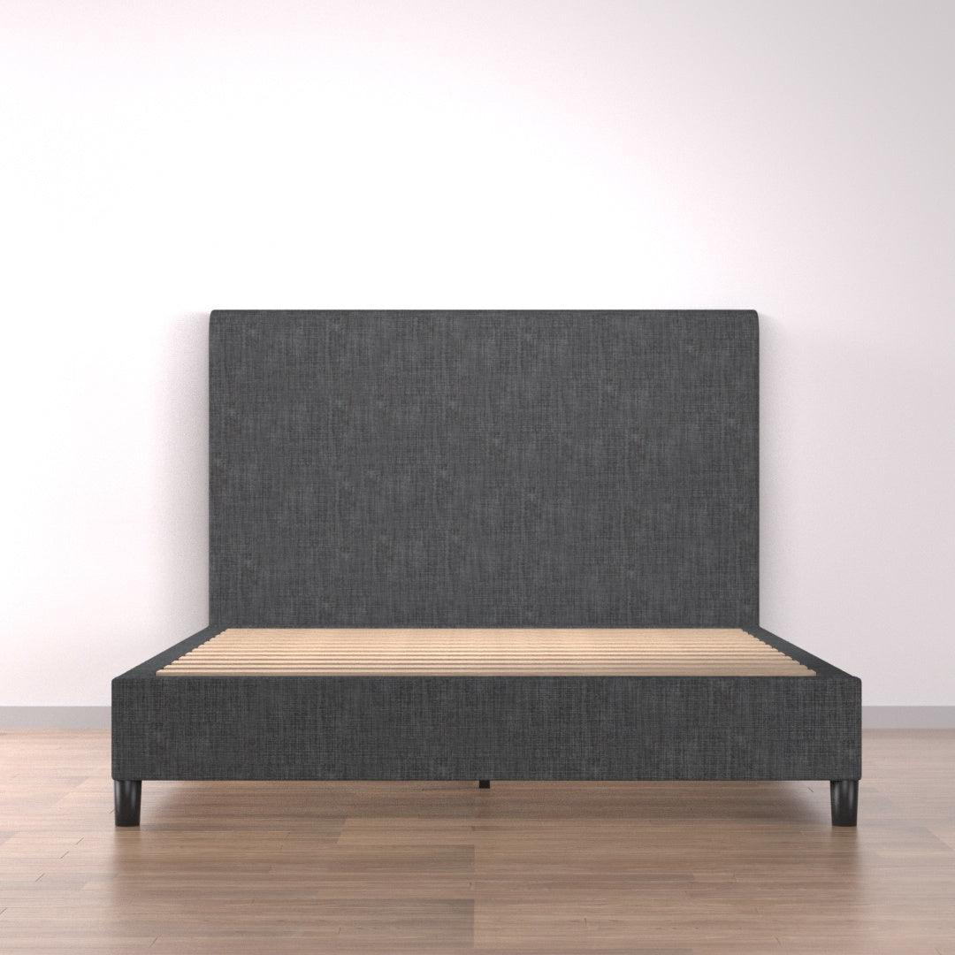 Bedhead & Bed Base Bundle (Upholstered Portabase - Graphite) - Mattress Crafters