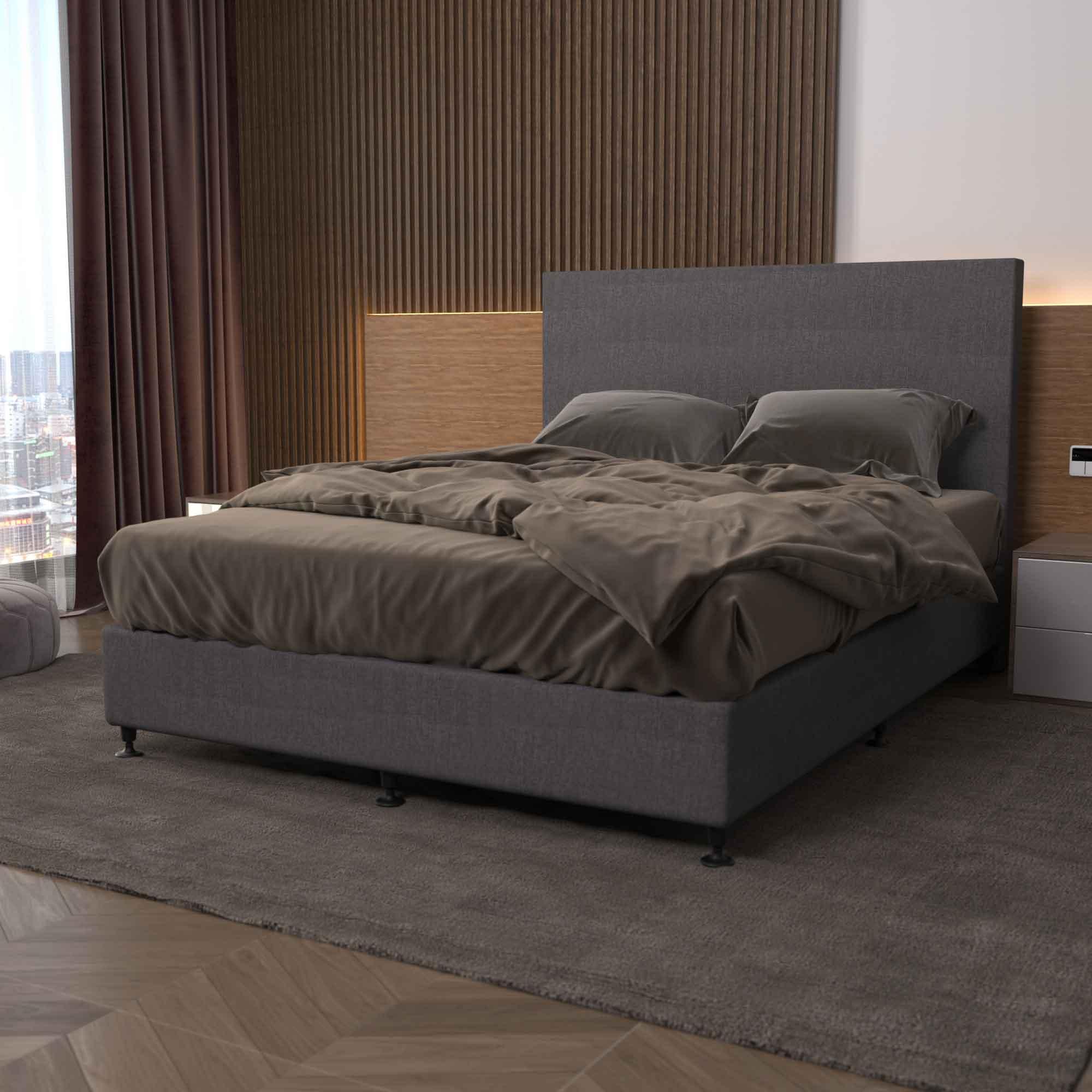 Bedhead & Bed Base Bundle (Activ8 Base - Dark Grey) - Mattress Crafters
