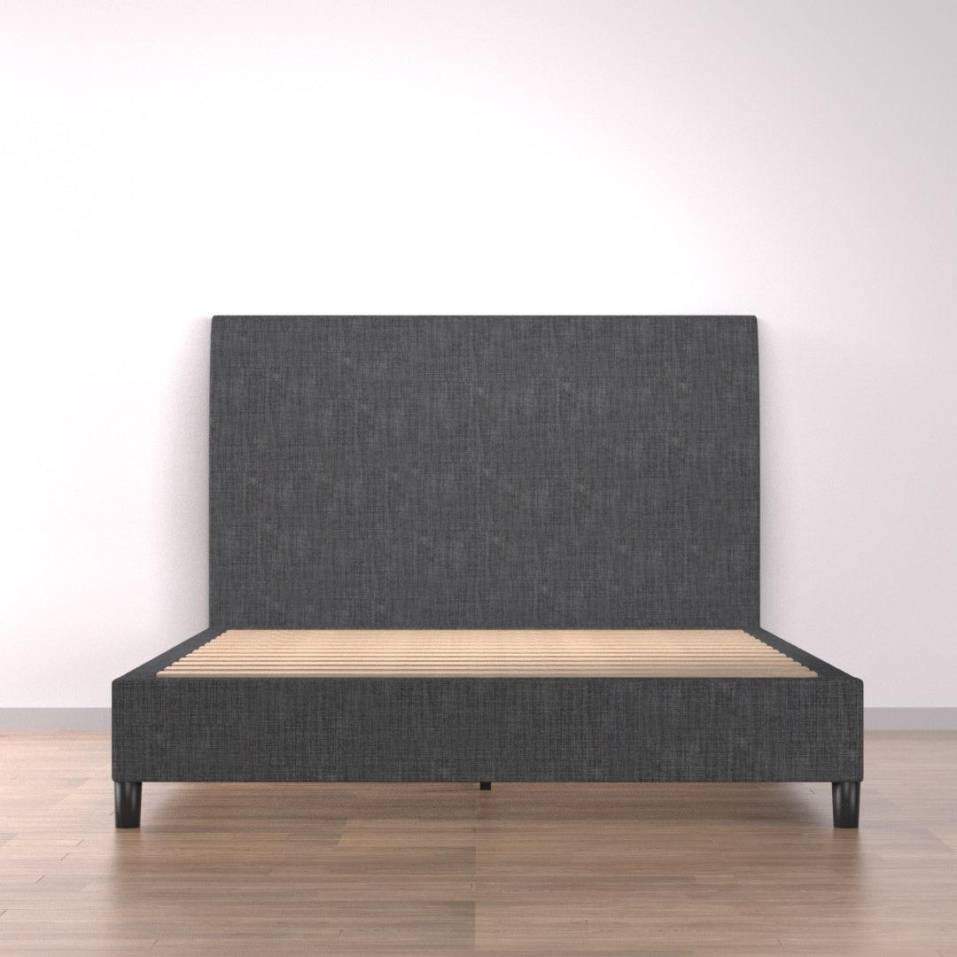 Bedhead & Bed Base Bundle (Upholstered Portabase - Graphite) - Mattress Crafters