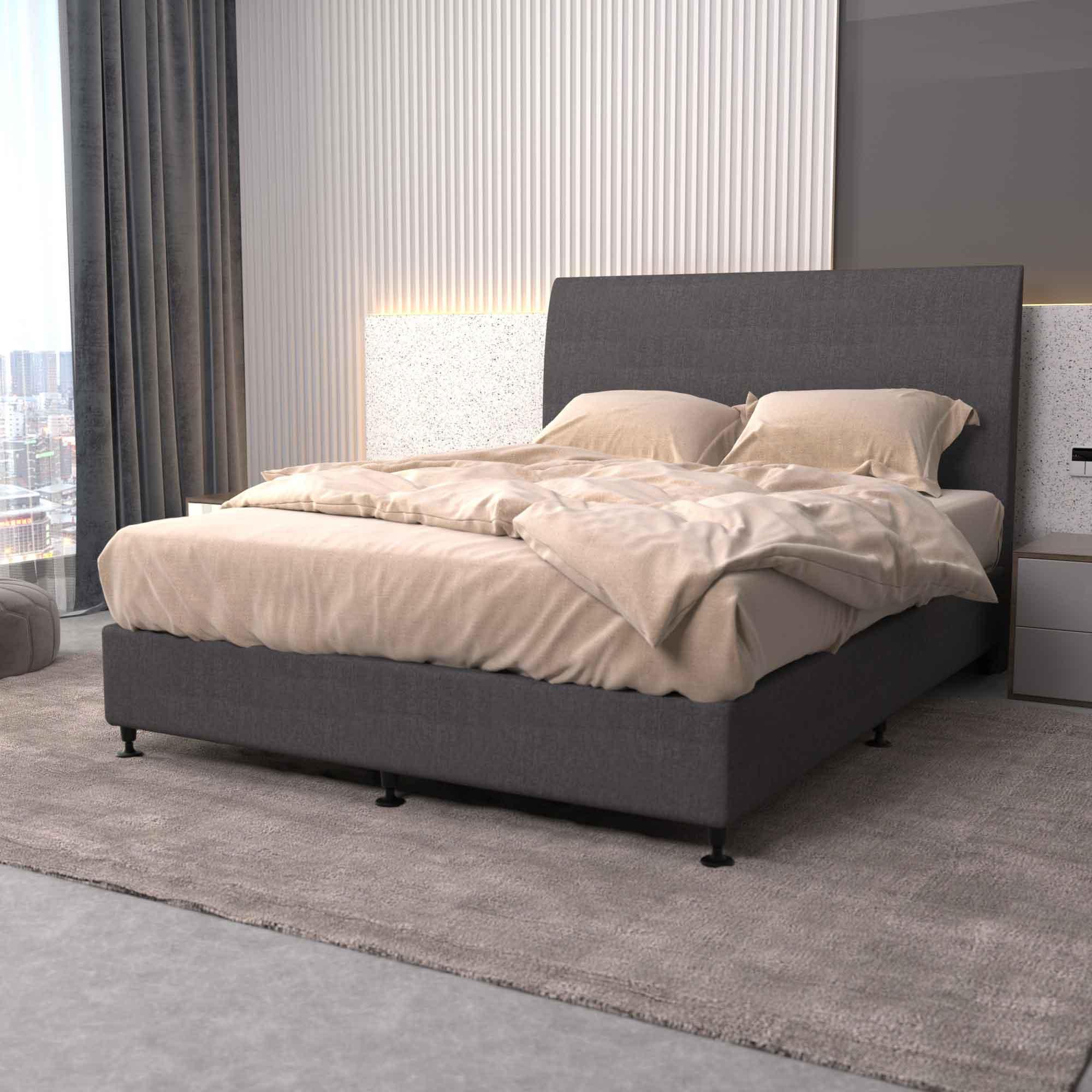 Bedhead & Bed Base Bundle (Activ8 Base - Dark Grey) - Mattress Crafters