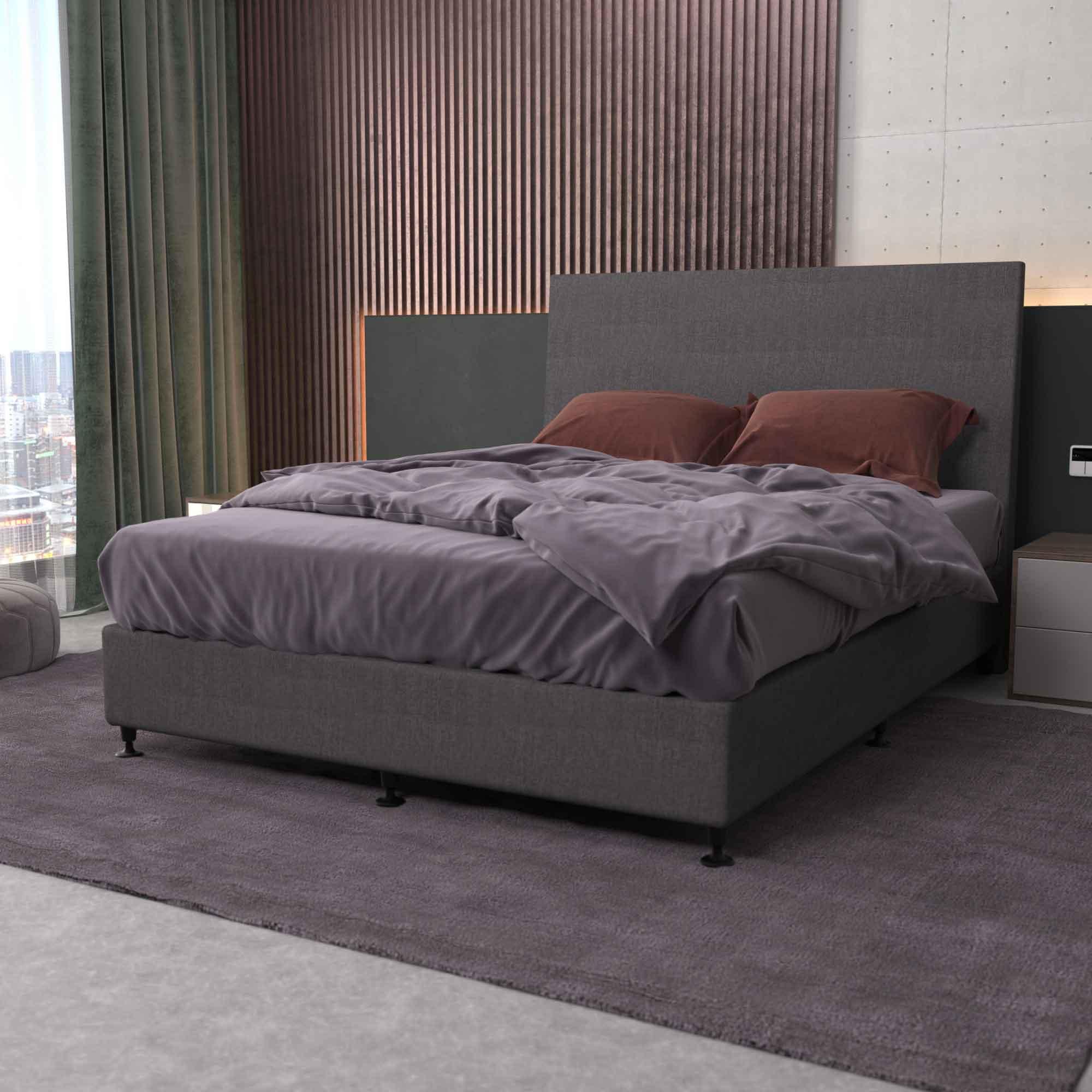 Bedhead & Bed Base Bundle (Activ8 Base - Dark Grey) - Mattress Crafters