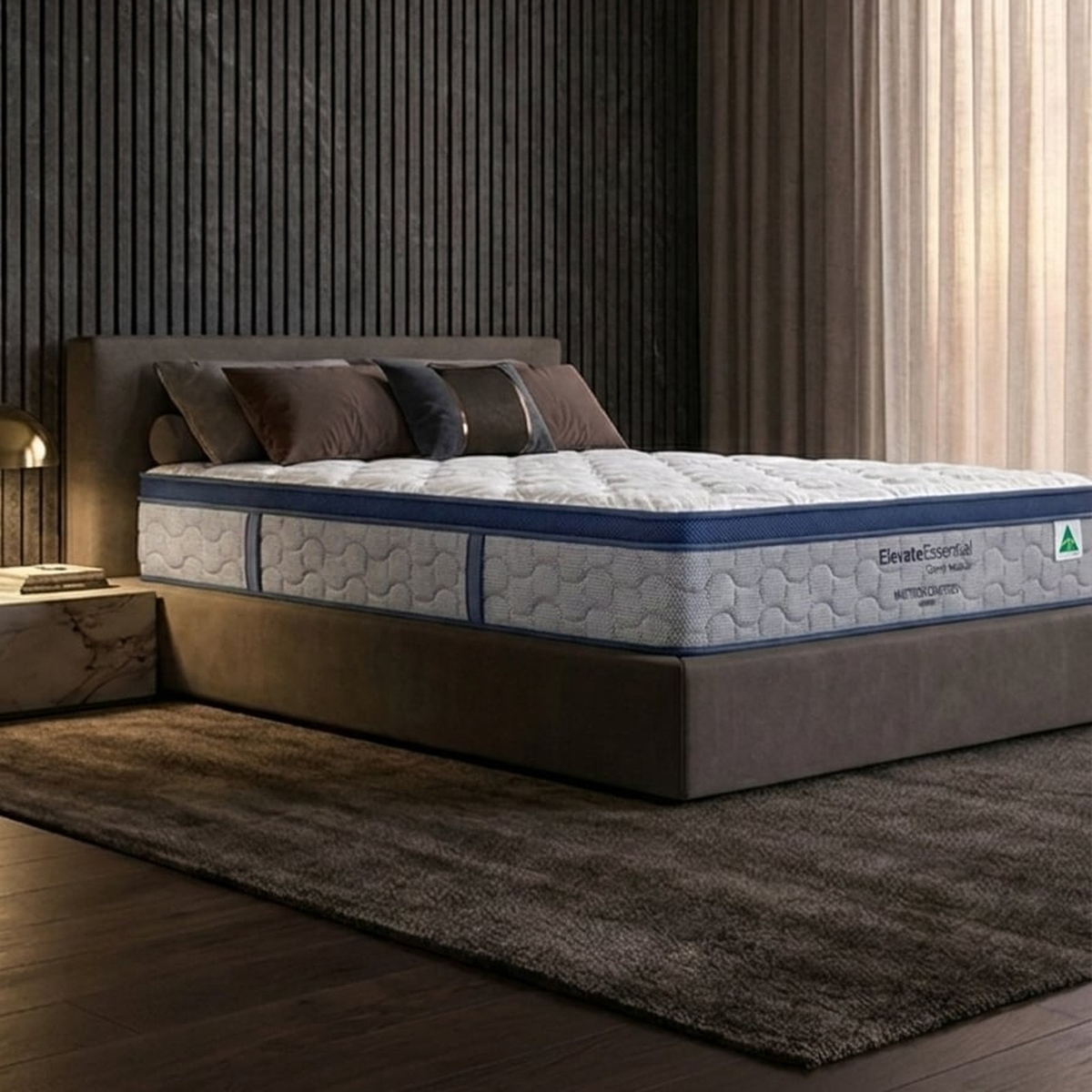 Therapedic Elevate Essential Mattress in a bedroom