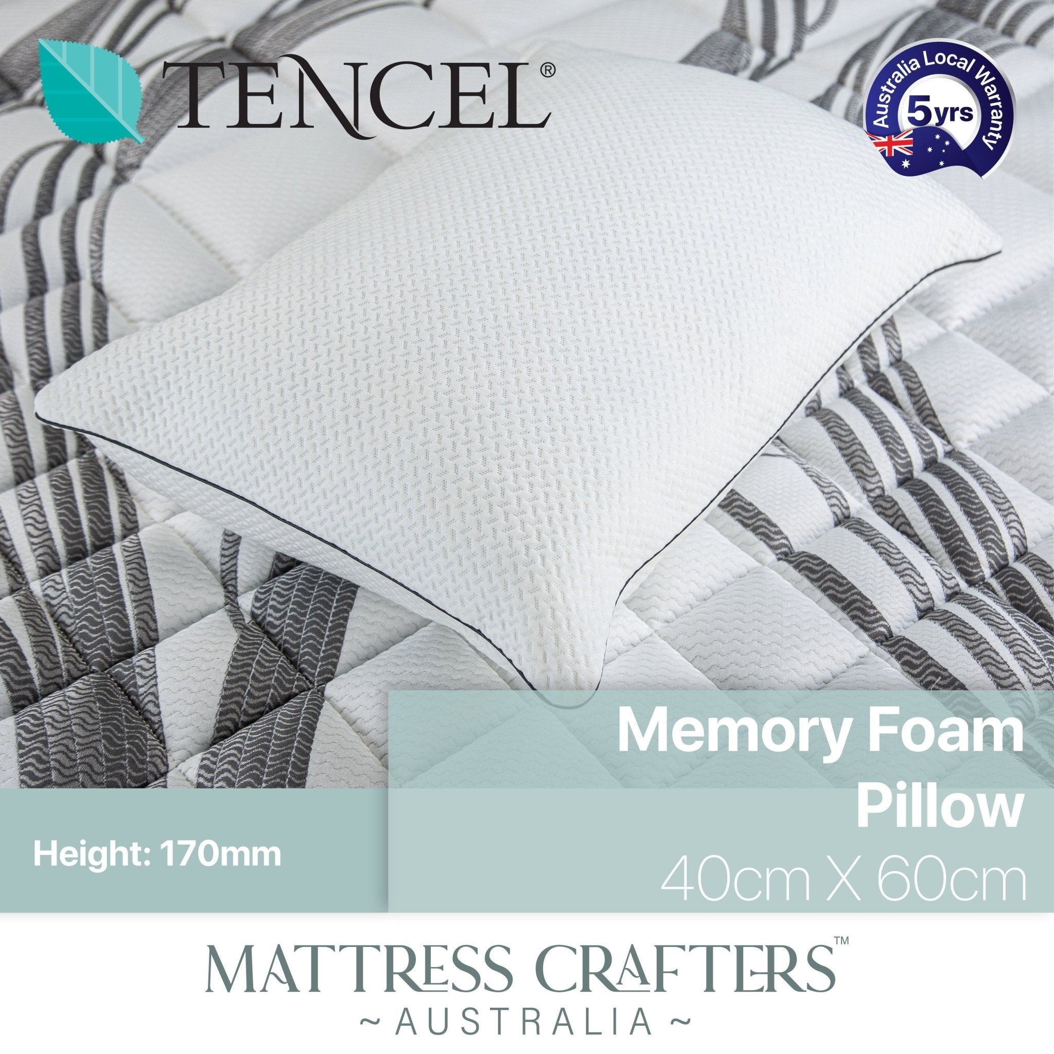 Memory Foam Crumble Pillow - Mattress Crafters
