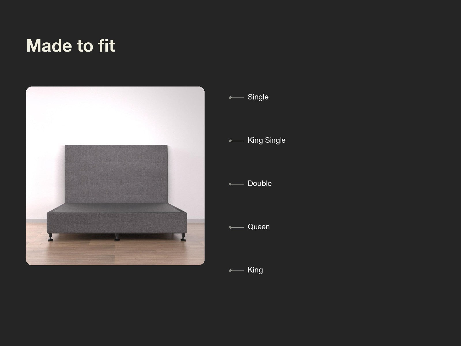 Bedhead and Activ8 Base Bundle in Dark Grey view 3