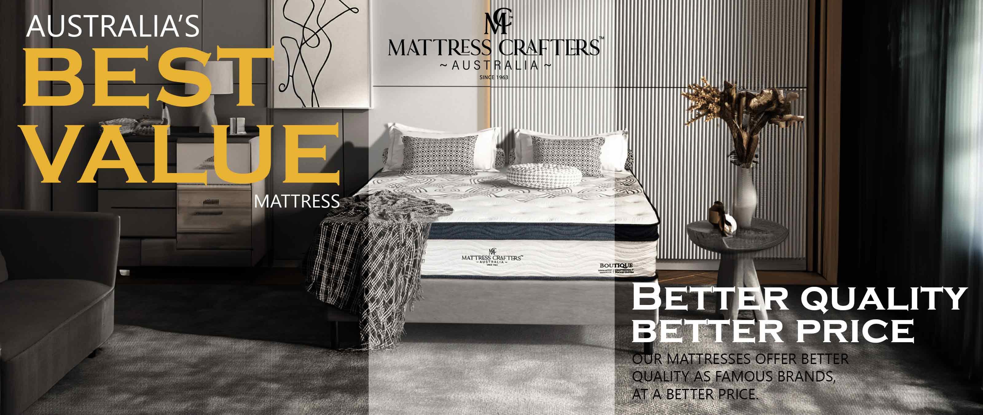 All Australia's Best Value Mattresses | Mattress Crafters - Mattress Crafters