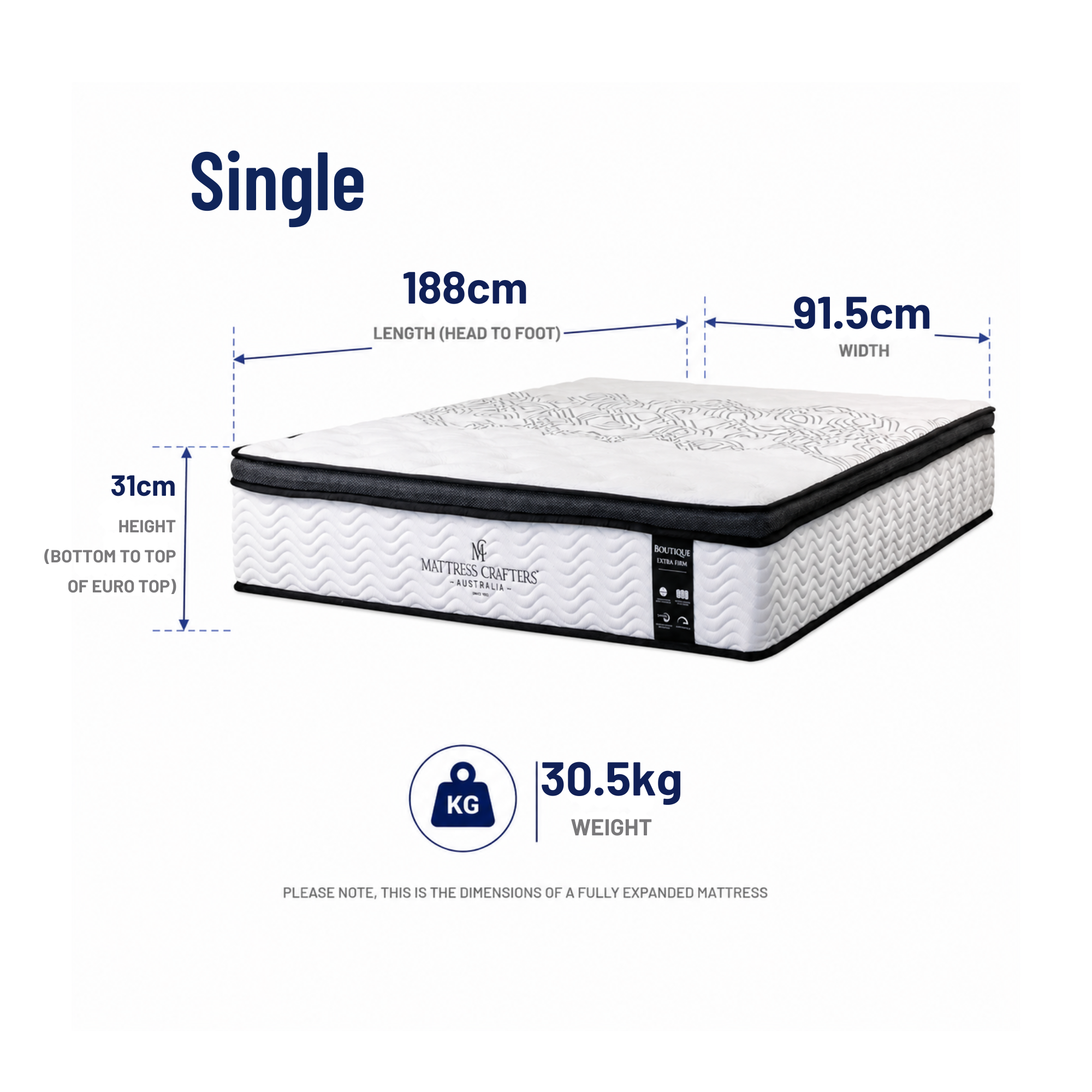 Boutique Extra Firm Mattress