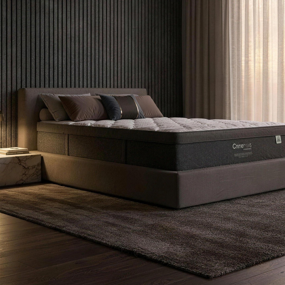 Therapedic Chiro Luxe Mattress in a bedroom