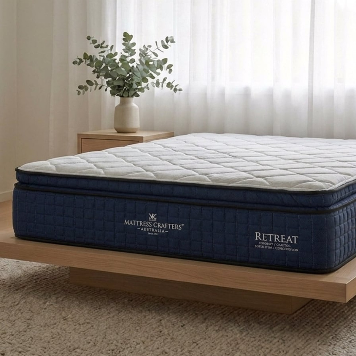 Retreat Mattress in a bedroom