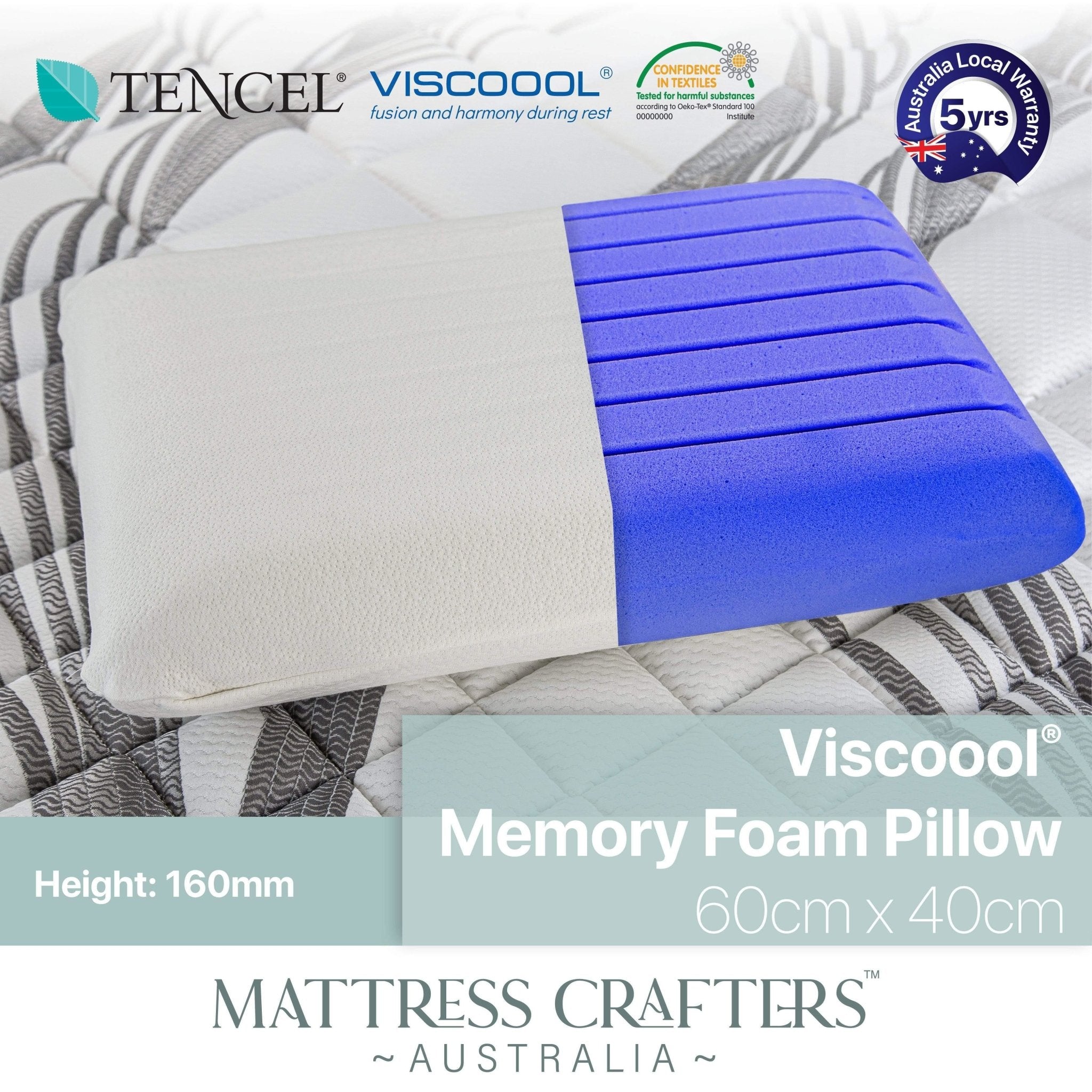 VISCOOOL Memory Foam Pillow - Mattress Crafters