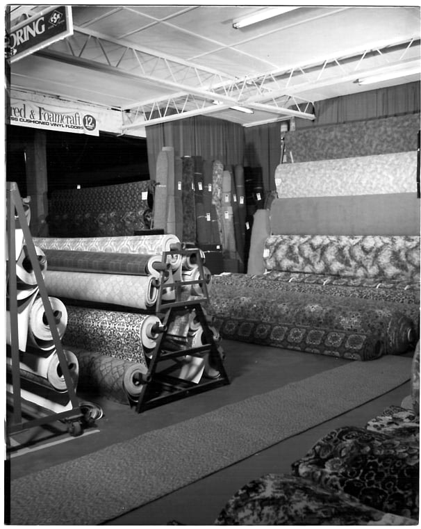 The shop floor stacked wall to wall