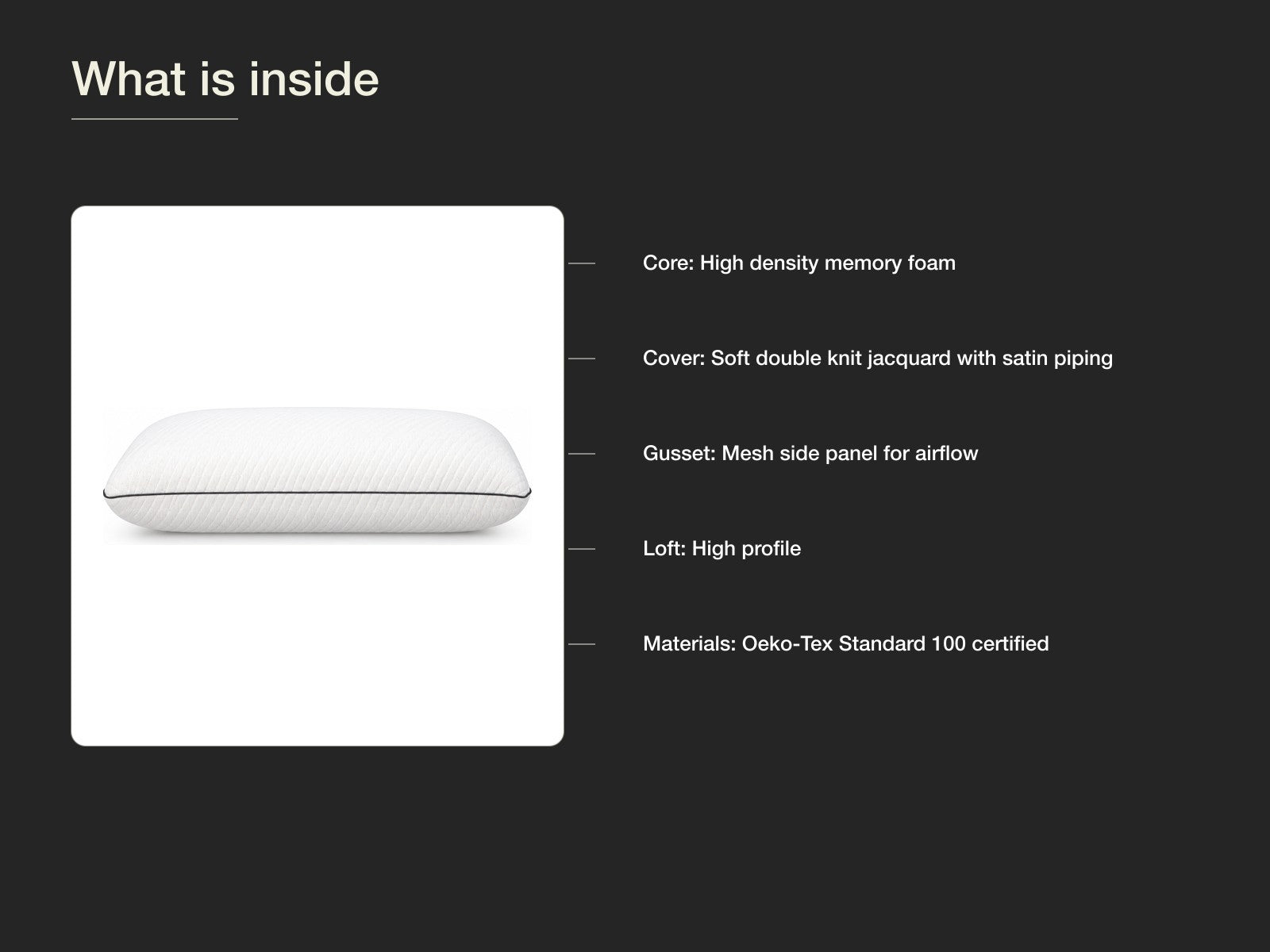 ARDOR Balance High Profile Pillow view 2