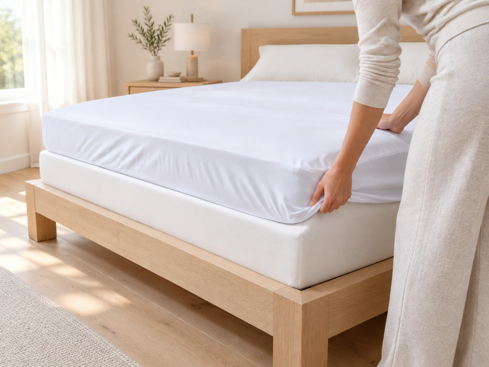 Bamboo Mattress Protector view 4