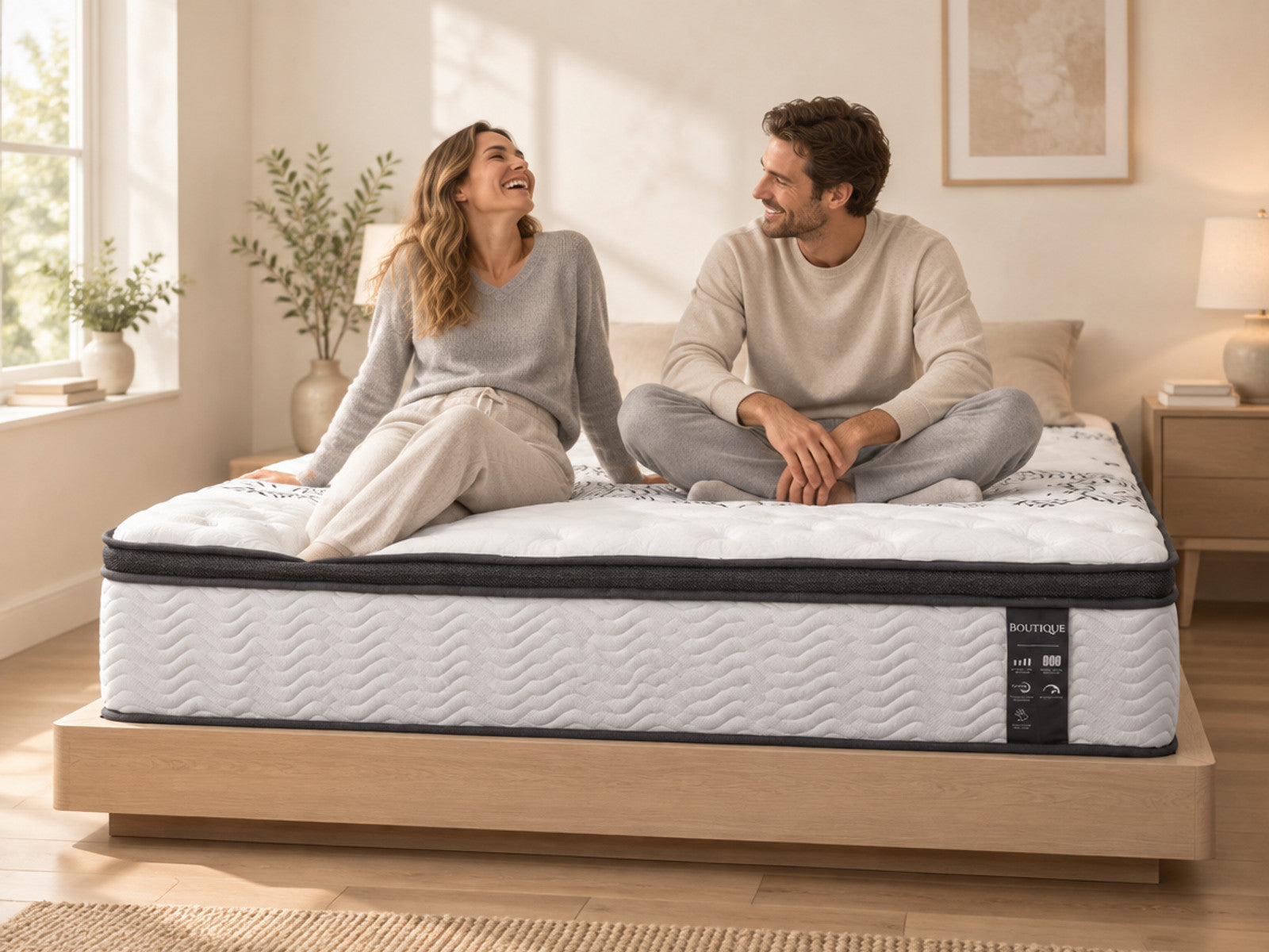 The five layers inside the Boutique mattress
