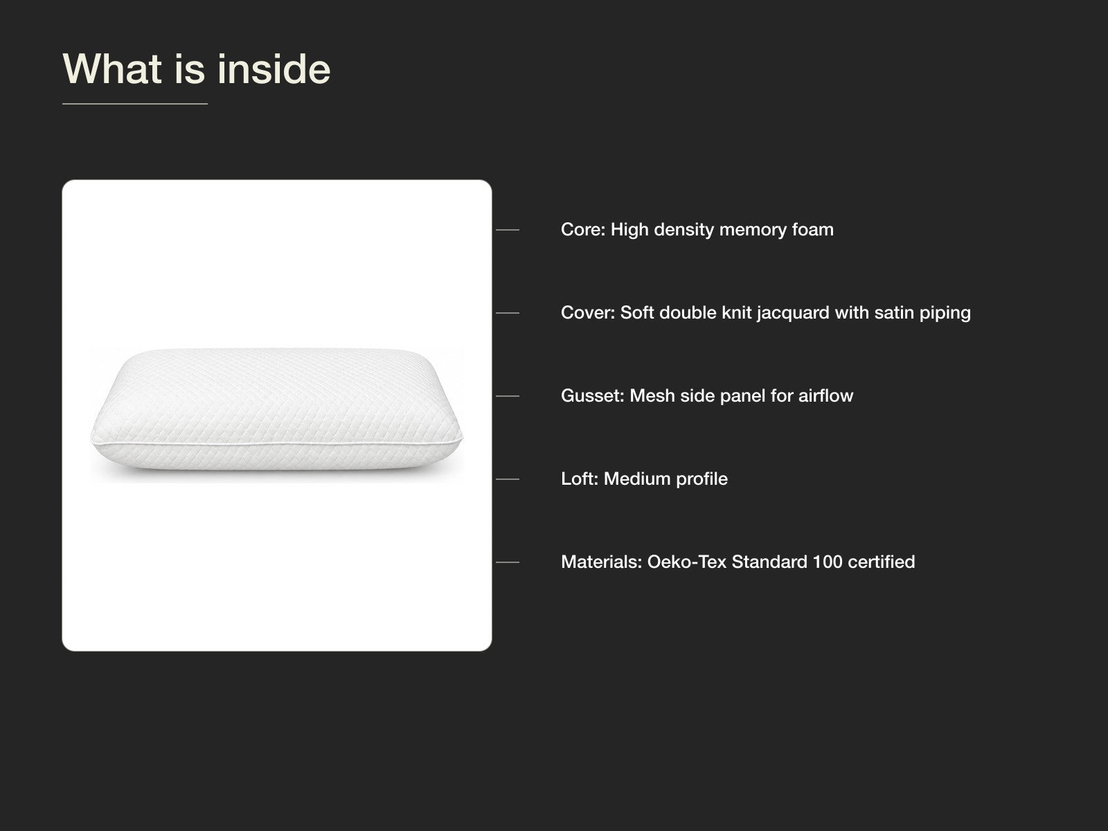 ARDOR Balance Medium Profile Pillow view 2