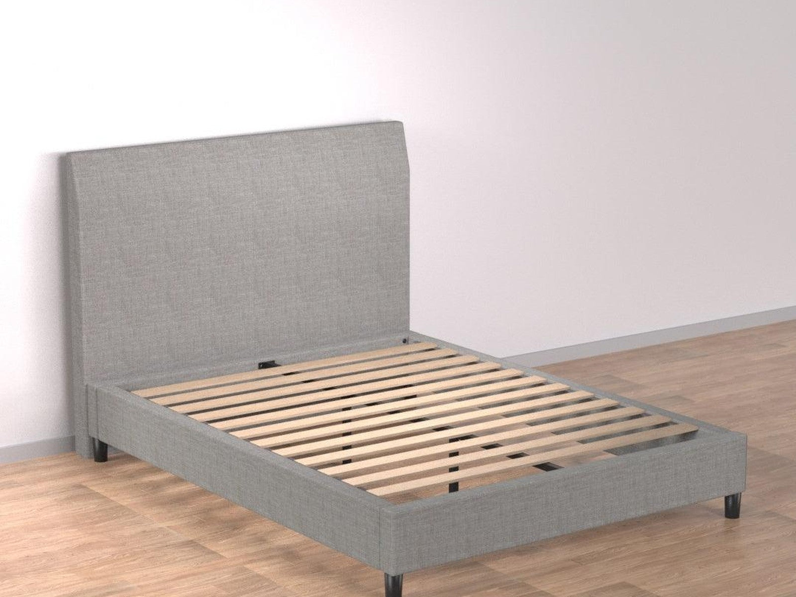 Bedhead and Upholstered Portabase Bundle in Light Grey view 2