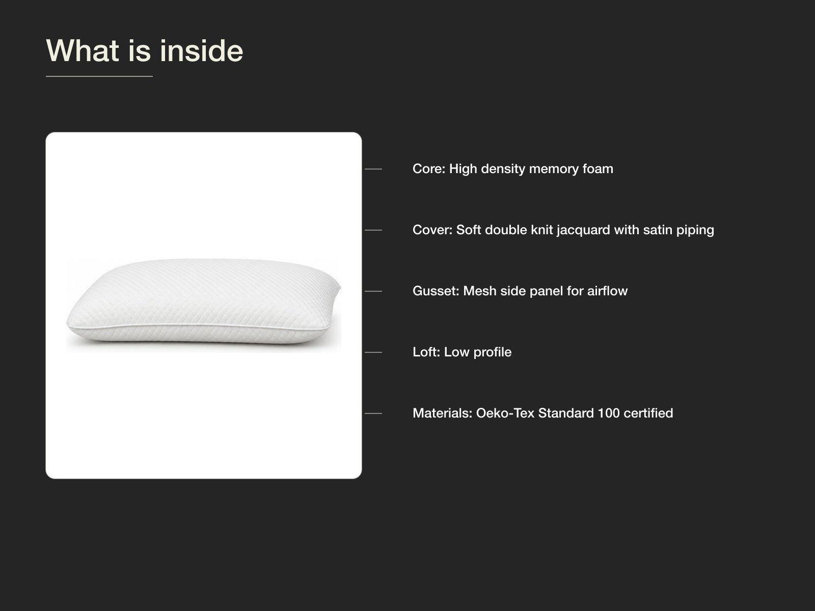 ARDOR Balance Low Profile Pillow view 2